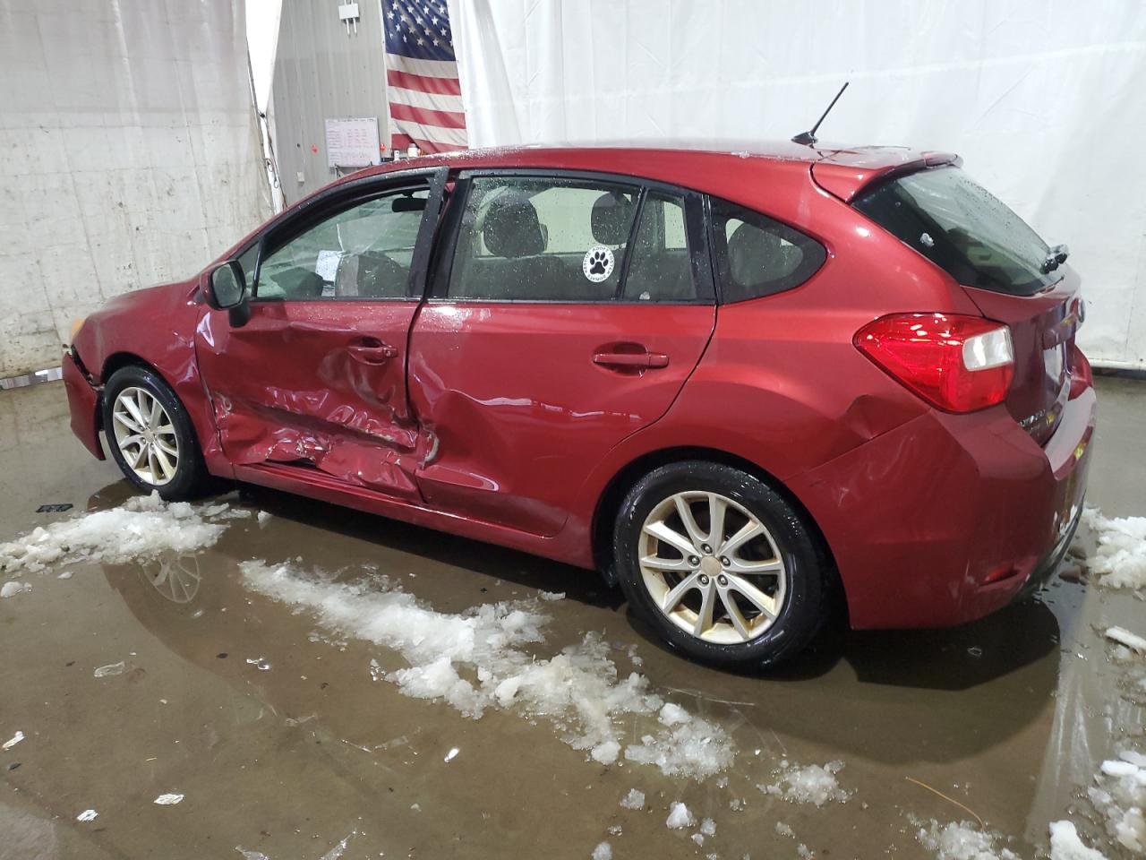 2014 Subaru Impreza VIN JF1GPAC65E8236559 Copart auction photo, side / front end damage thumbnail 2