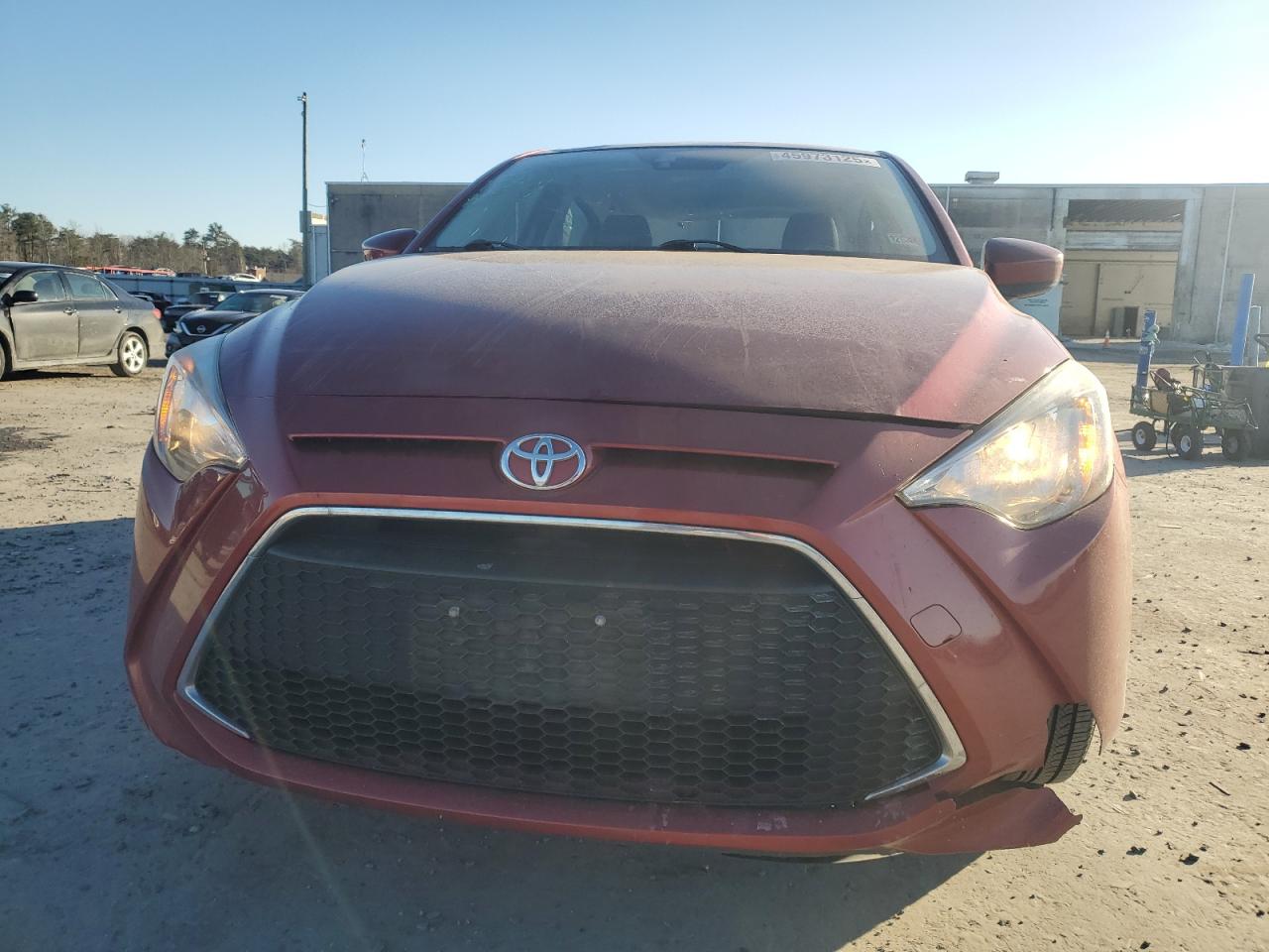 2019 Toyota Yaris VIN 3MYDLBYV4KY512097 Copart auction photo, top/roof / rear end damage thumbnail 5
