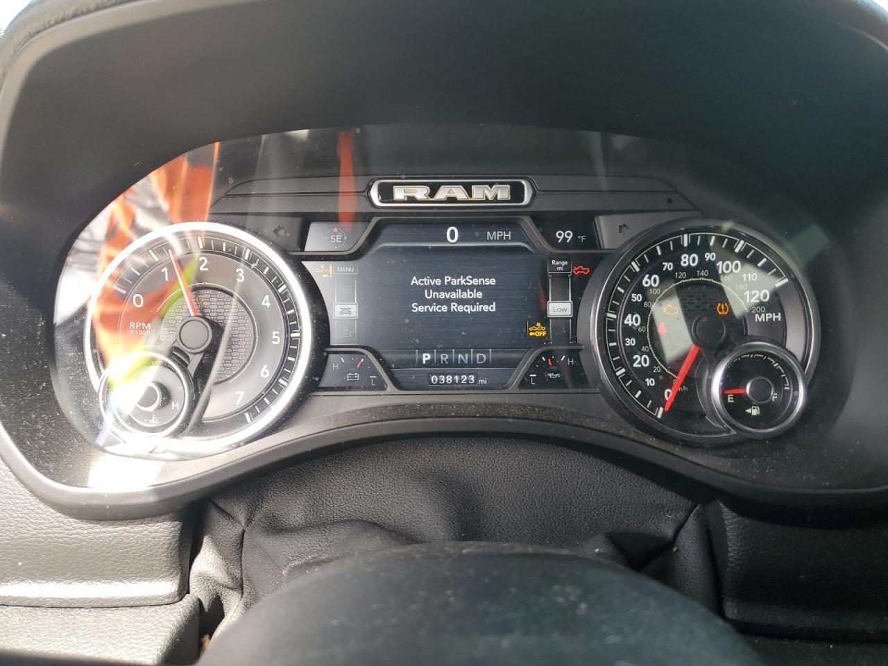2019 RAM 1500 VIN 1C6SRFJT1KN632903 Copart auction photo, rear end damage thumbnail 9