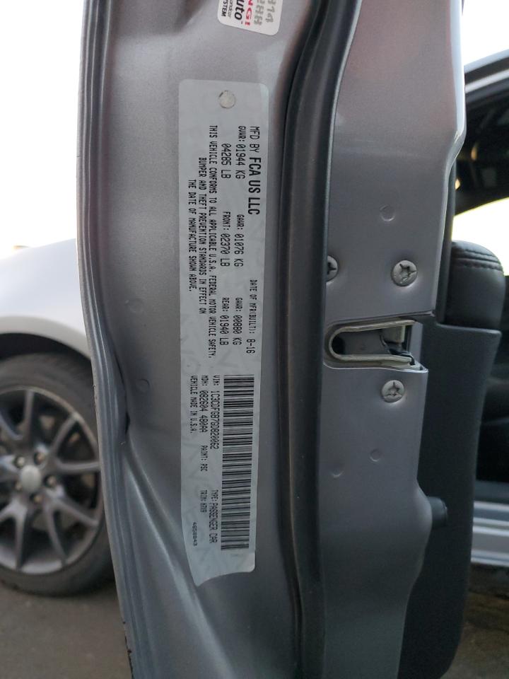 2016 Dodge Dart VIN 1C3CDFGB7GD820062 Copart auction photo, side damage thumbnail 12