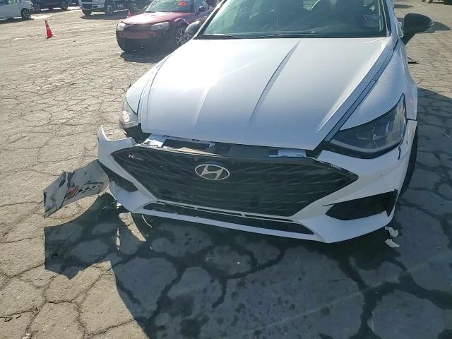 2021 Hyundai Sonata VIN 5NPEK4JC8MH131637 Copart auction photo, front end / rear end damage thumbnail 11