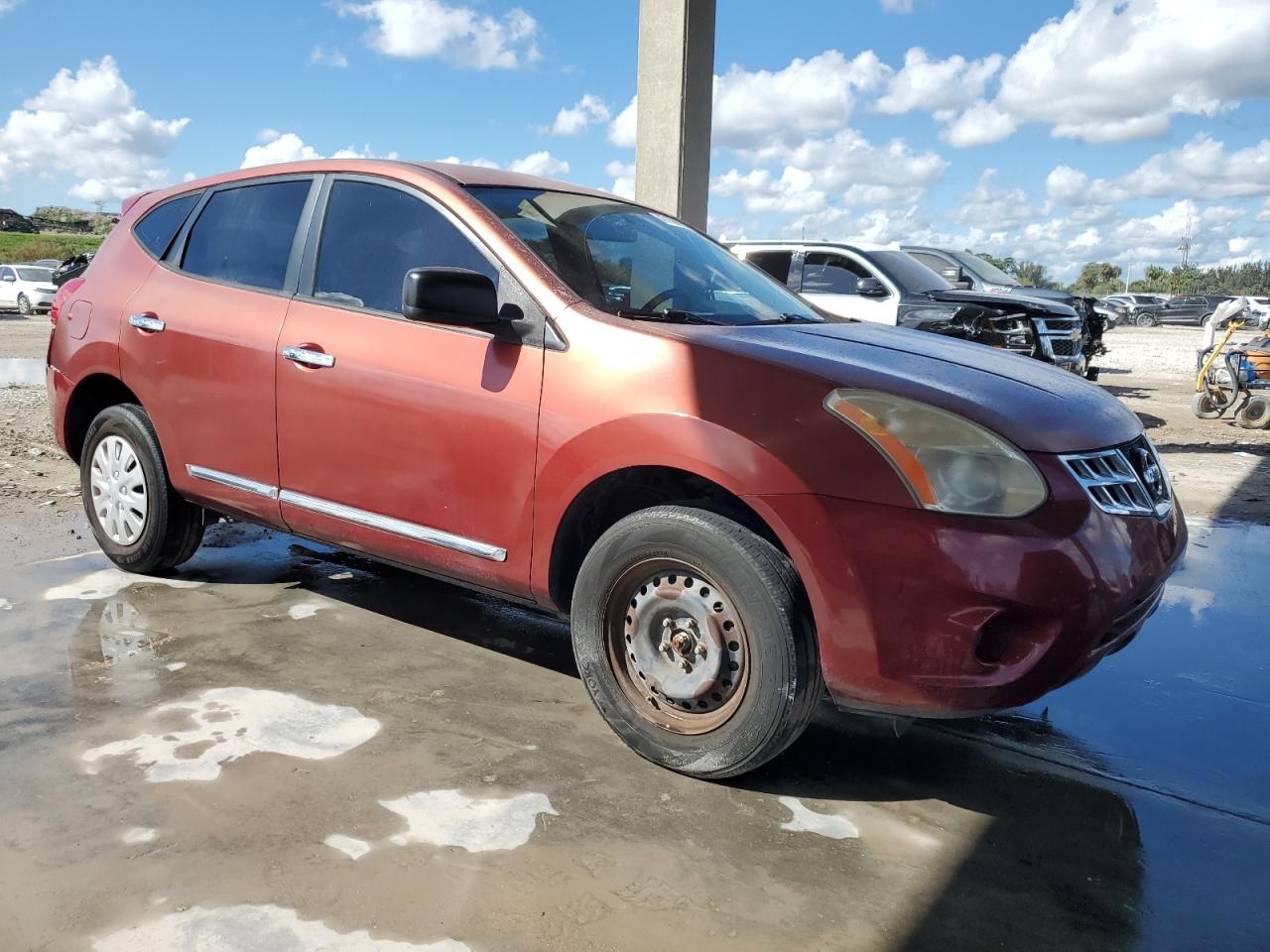2013 Nissan Rogue VIN JN8AS5MT0DW023317 Copart auction photo, minor dent/scratches damage thumbnail 4