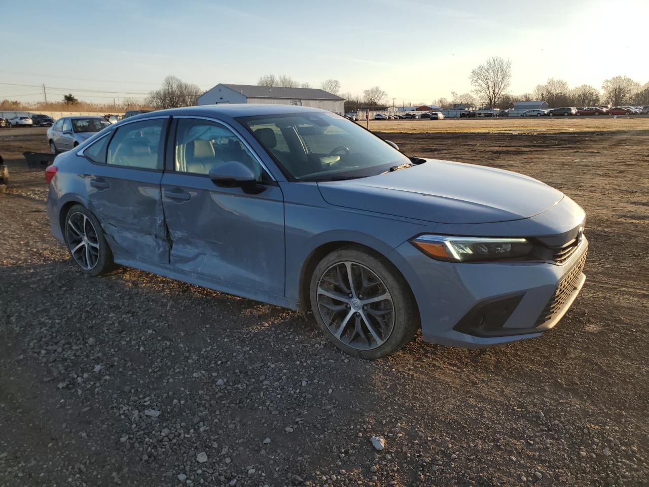 2022 Honda Civic VIN 2HGFE1F90NH324934 Copart auction photo, side damage thumbnail 4