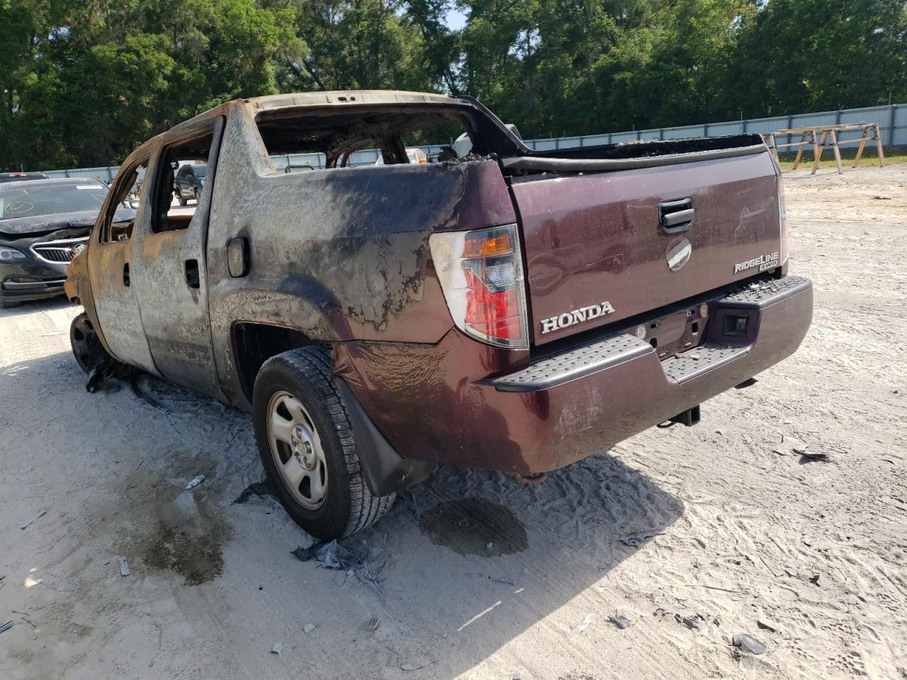 2007 Honda Ridgeline VIN 2HJYK16207H541479 Copart auction photo, burn / burn - interior damage thumbnail 3