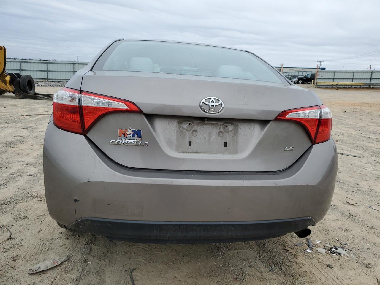 2016 Toyota Corolla VIN 2T1BURHE4GC484529 Copart auction photo, front end / undercarriage damage thumbnail 6