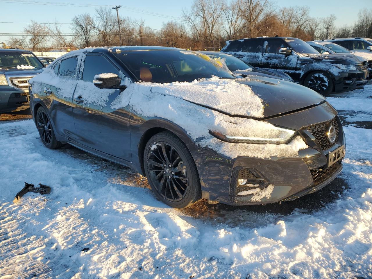 2021 Nissan Maxima VIN 1N4AA6FV9MC505780 Copart auction photo, side damage thumbnail 4