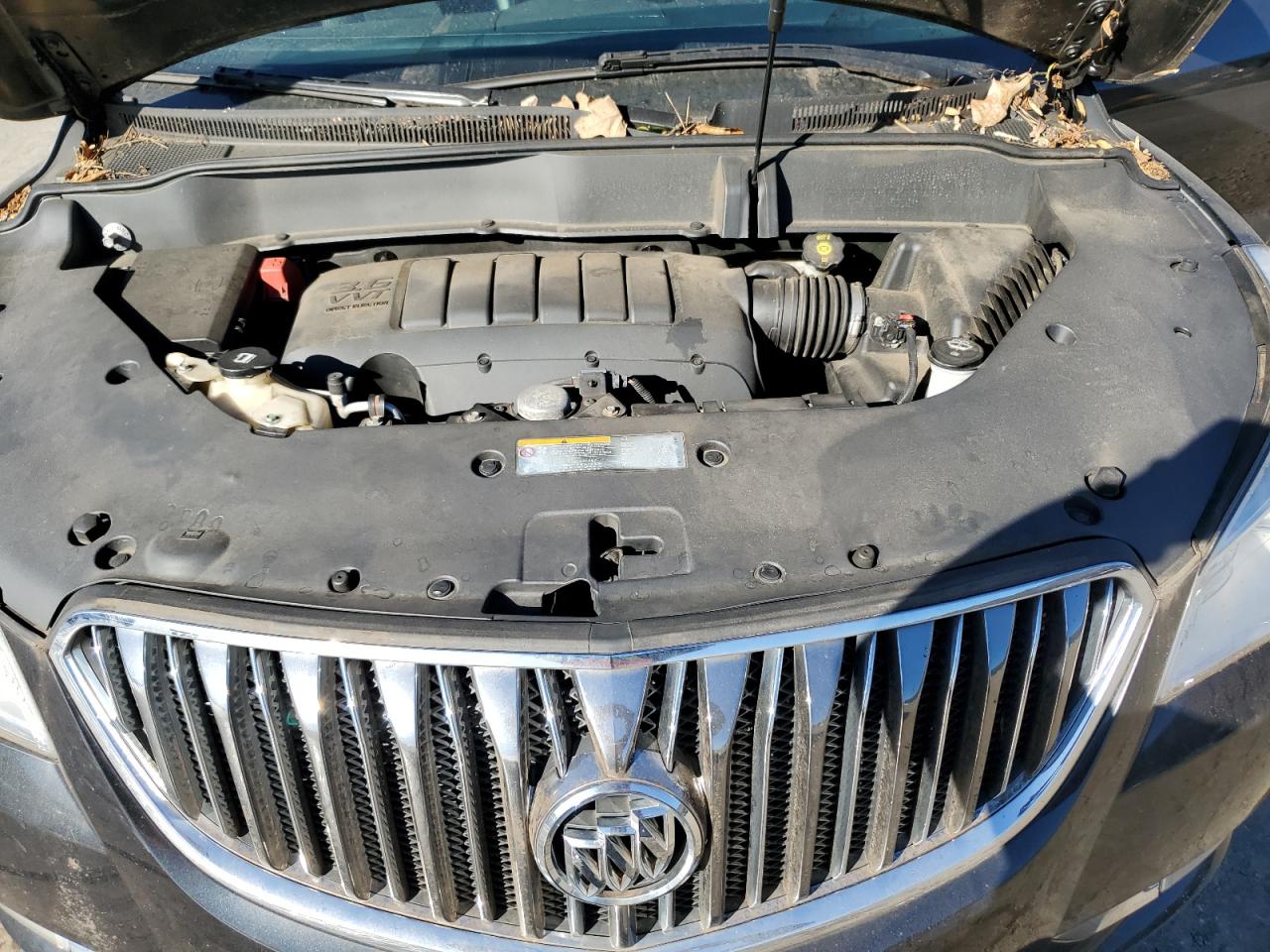 2013 Buick Enclave VIN 5GAKRCKD4DJ235762 Copart auction photo, top/roof damage thumbnail 12
