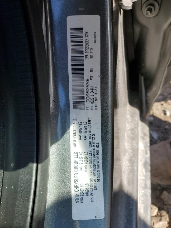 2012 Dodge Avenger VIN 1C3CDZAB3CN232089 Copart auction photo, front end damage thumbnail 12