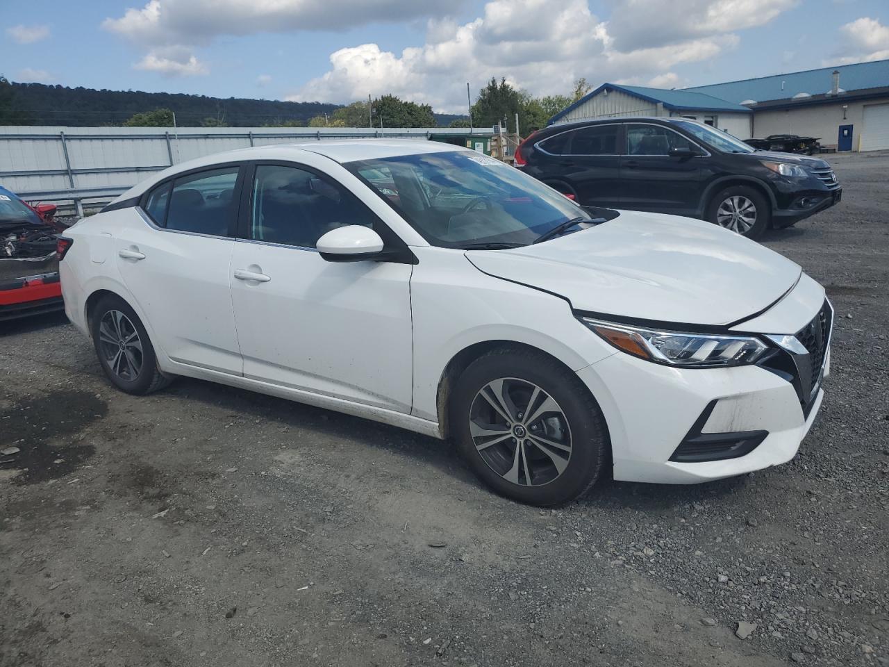 2022 Nissan Sentra VIN 3N1AB8CV7NY308920 Copart auction photo, burn damage thumbnail 4
