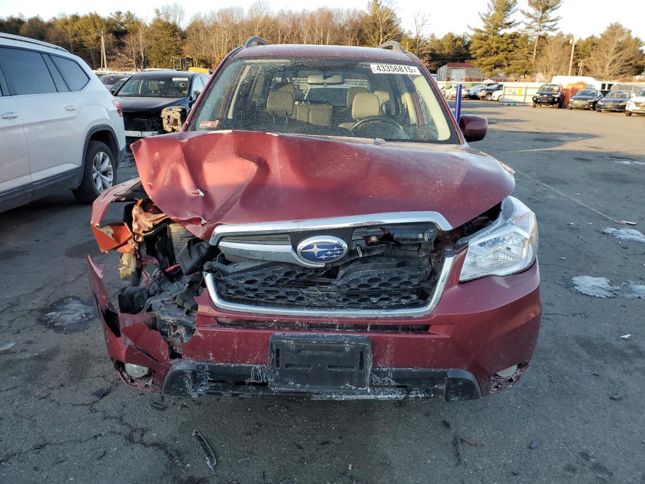 2015 Subaru Forester VIN JF2SJAHC9FH592472 Copart auction photo, front end / minor dent/scratches damage thumbnail 5
