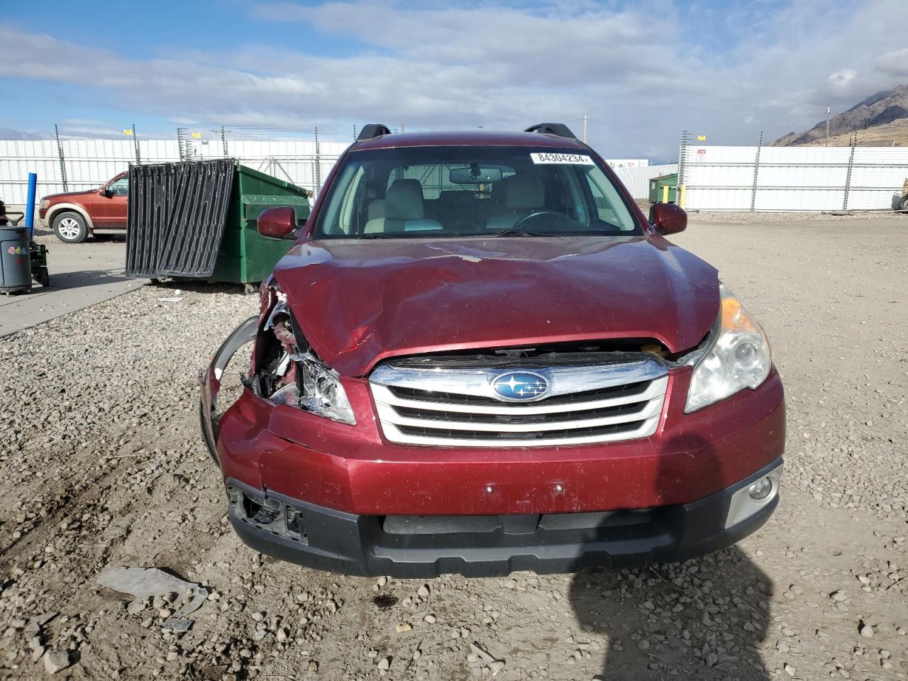 2011 Subaru Outback VIN 4S4BRBCC2B3388880 Copart auction photo, front end damage thumbnail 5