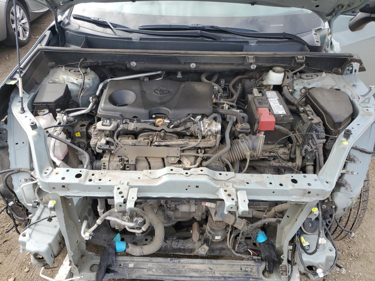 2022 Toyota RAV 4 VIN 2T3J1RFV7NW257927 Copart auction photo, front end / side damage thumbnail 12