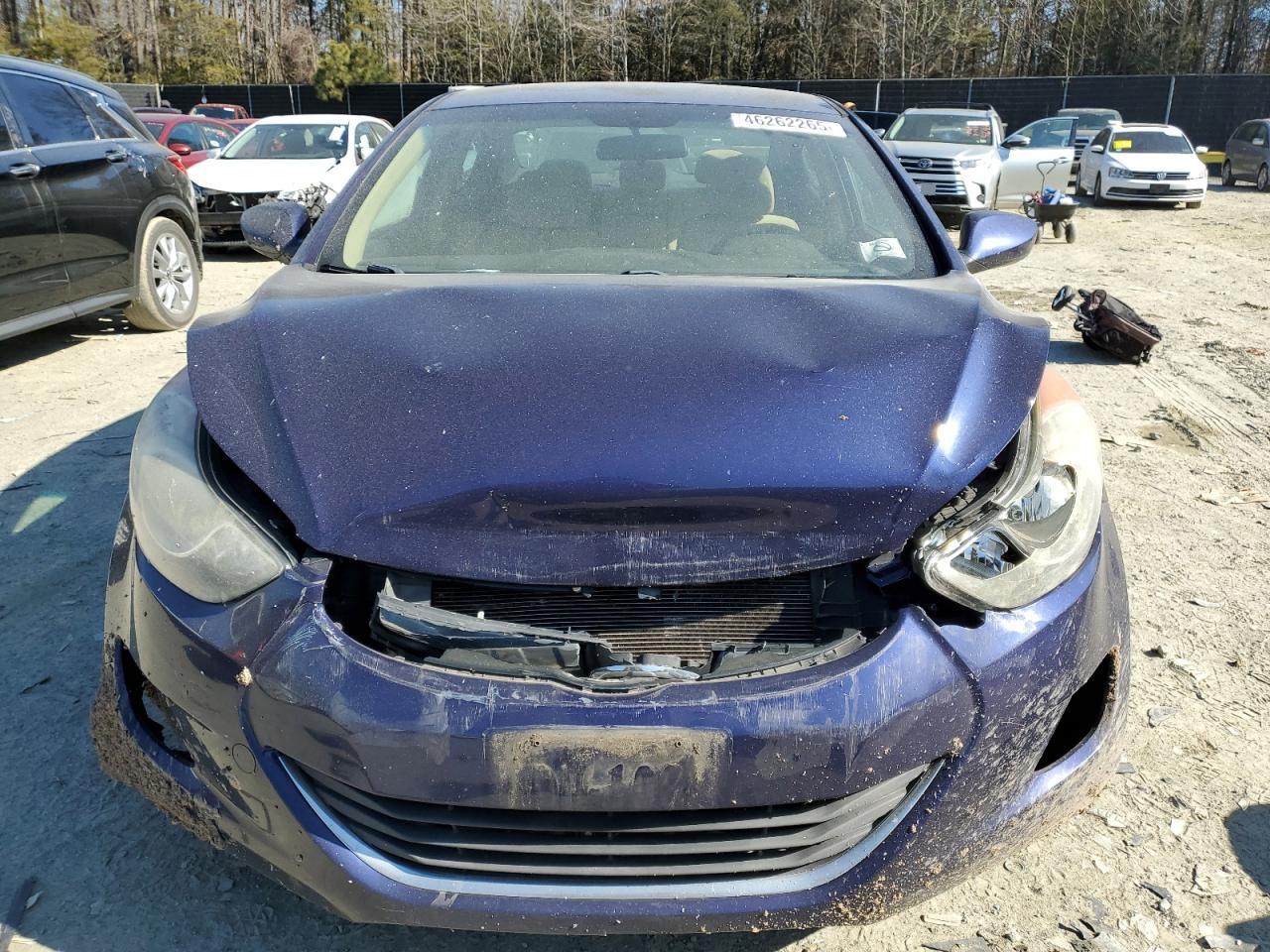 2013 Hyundai Elantra VIN 5NPDH4AE9DH277069 Copart auction photo, front end / side damage thumbnail 5