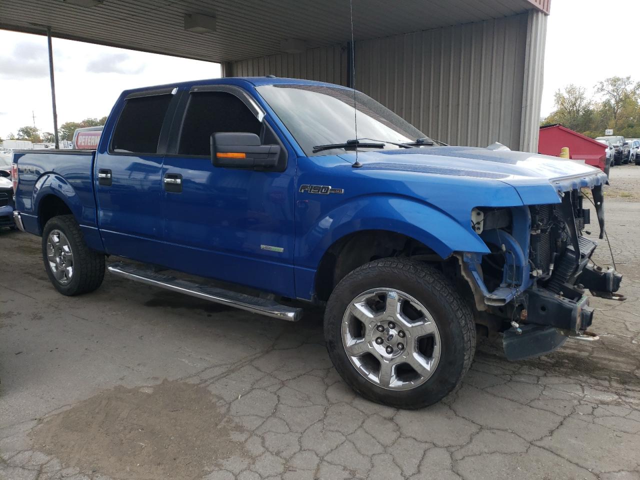 2014 Ford F-150 VIN 1FTFW1ET0EFA10596 Copart auction photo, front end / side damage thumbnail 4