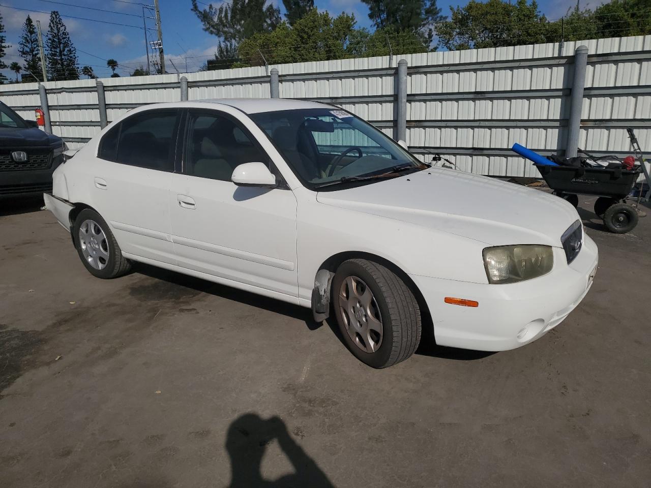 2002 Hyundai Elantra VIN KMHDN45D62U438325 Copart auction photo, rear end damage thumbnail 4