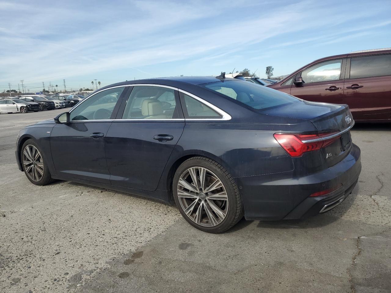 2019 Audi A6 VIN WAUL2AF21KN026955 Copart auction photo, side / rear end damage thumbnail 2