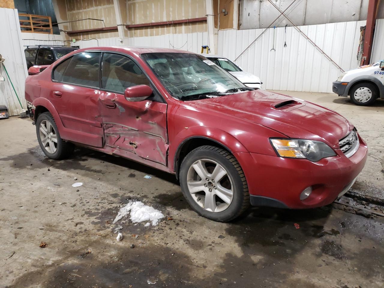2005 Subaru Legacy VIN 4S4BL84C854203314 Copart auction photo, side / rear end damage thumbnail 4