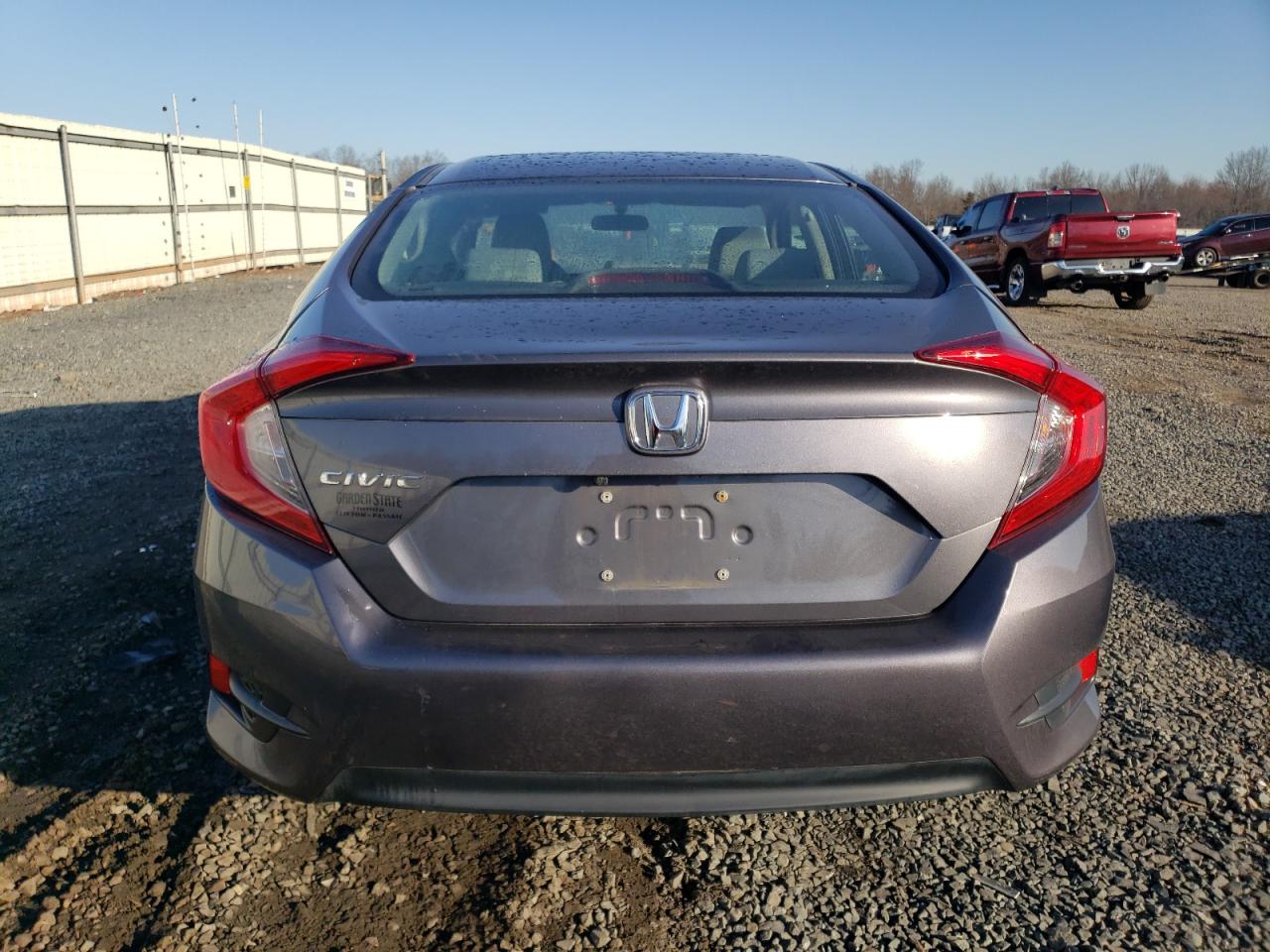 2018 Honda Civic VIN 2HGFC2F59JH537190 Copart auction photo, front end / side damage thumbnail 6