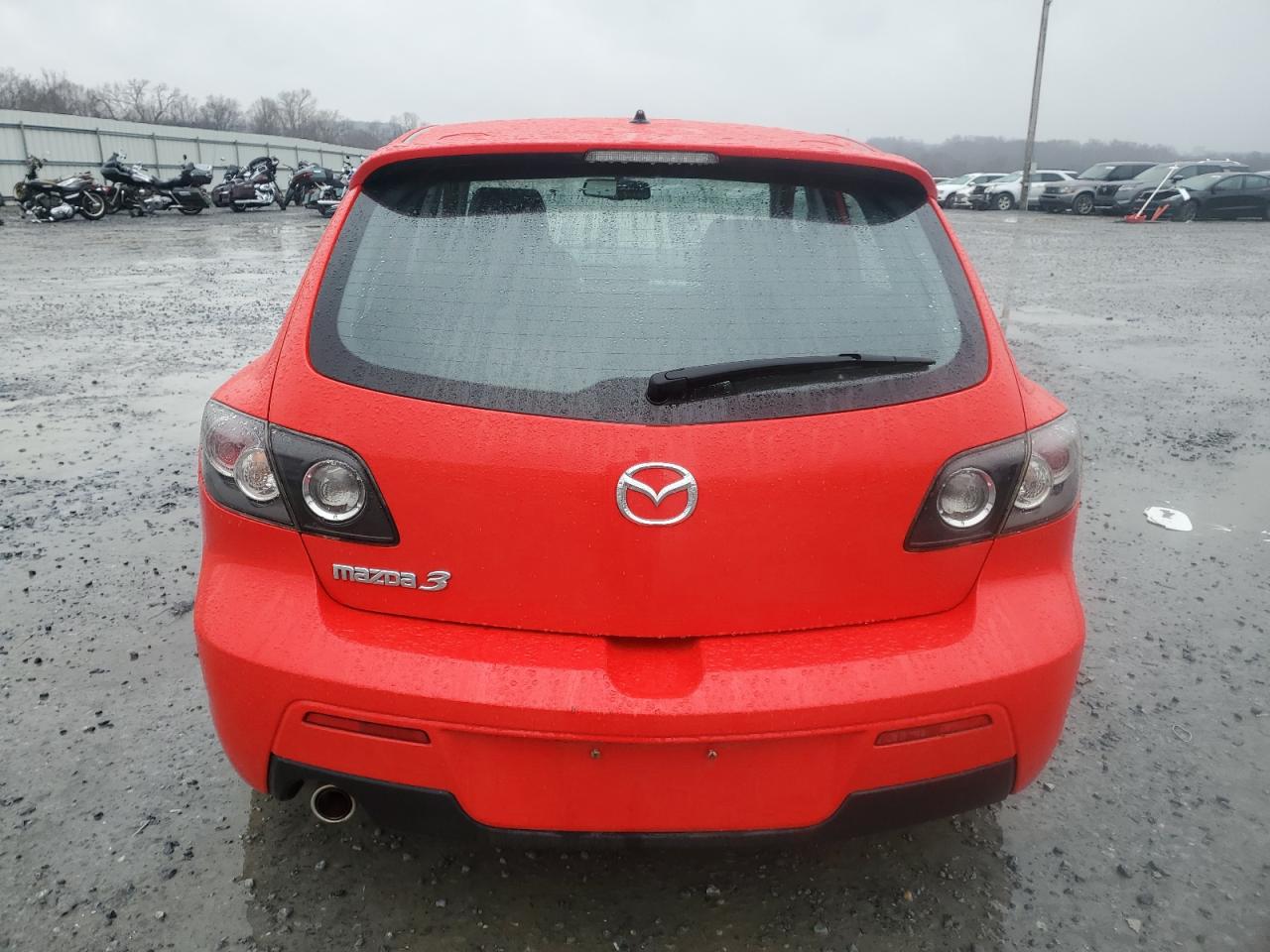 2007 Mazda 3 VIN JM1BK343571705566 Copart auction photo, front end / hail damage thumbnail 6