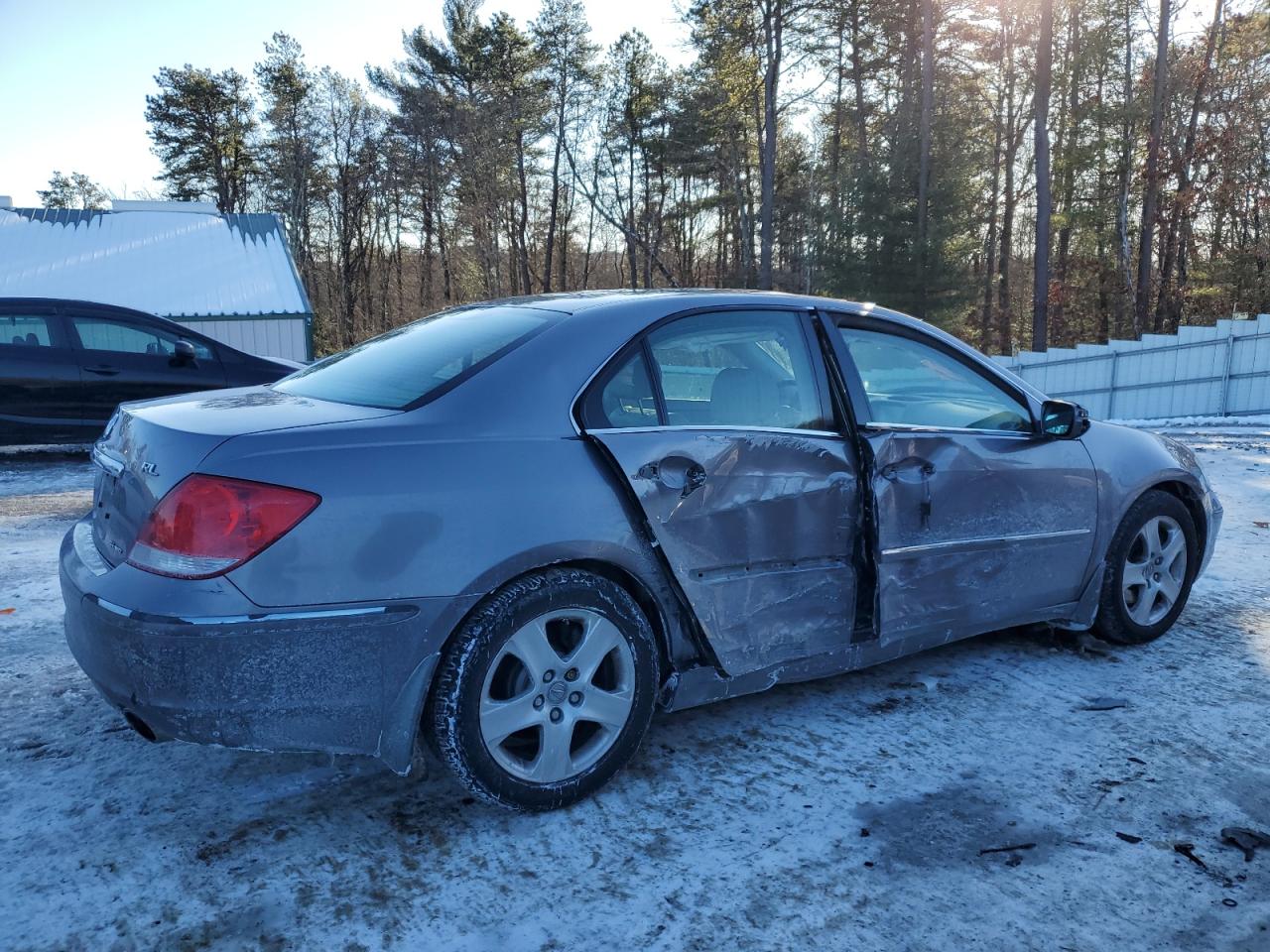 2008 Acura RL VIN JH4KB16628C000238 Copart auction photo, side / rear end damage thumbnail 3