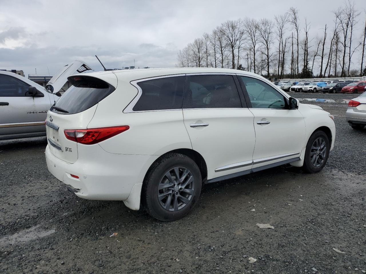 2013 Infiniti JX VIN 5N1AL0MM8DC321907 Copart auction photo, rear end damage thumbnail 3