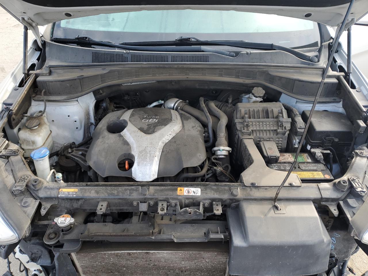 2014 Hyundai Santa Fe VIN 5XYZW3LA6EG141846 Copart auction photo, front end damage thumbnail 11
