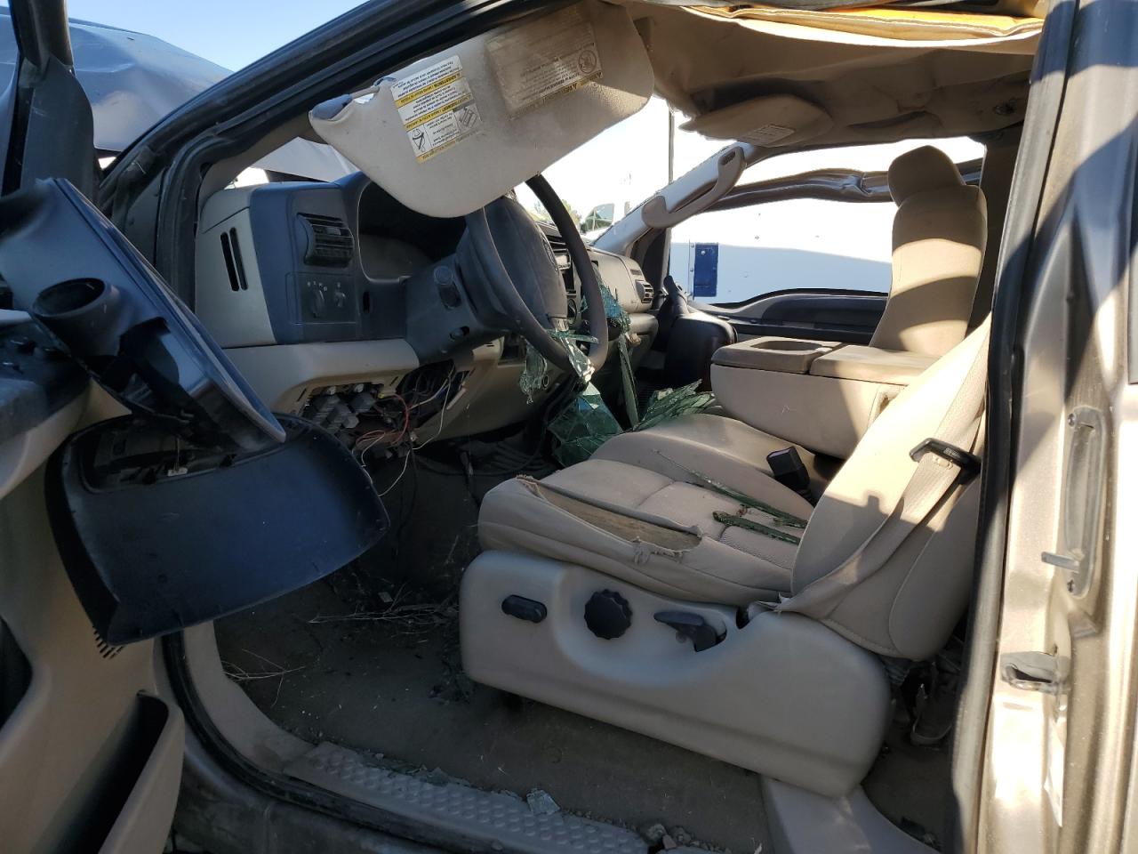 2007 Ford F350 VIN 1FTWX31P27EA95015 Copart auction photo, all over damage thumbnail 7