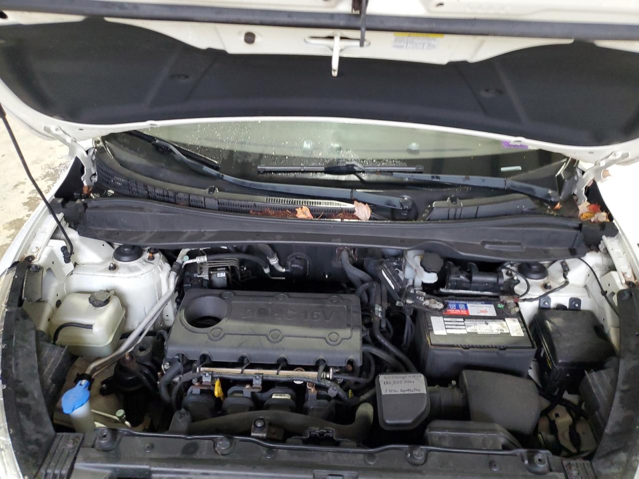 2010 Hyundai Tucson VIN KM8JUCAC6AU111919 Copart auction photo, front end / undercarriage damage thumbnail 13