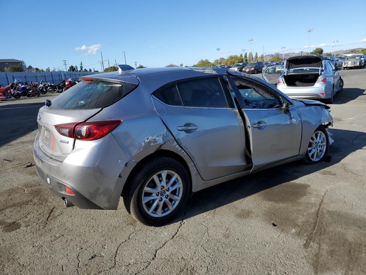2015 Mazda 3 VIN 3MZBM1M75FM202572 Copart auction photo, all over damage thumbnail 3