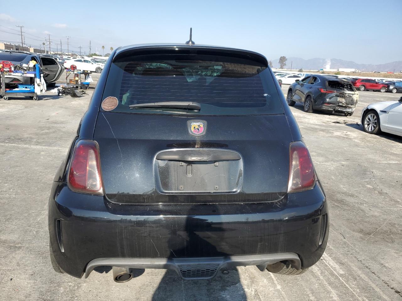 2013 Fiat 500 VIN 3C3CFFFH7DT743277 Copart auction photo, all over damage thumbnail 6