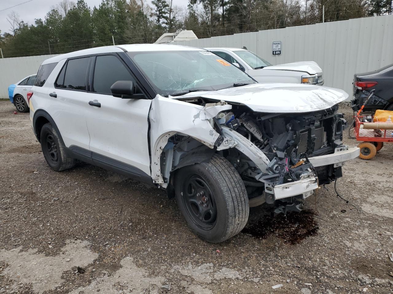 2020 Ford Explorer VIN 1FM5K8AB4LGA82935 Copart auction photo, all over damage thumbnail 4