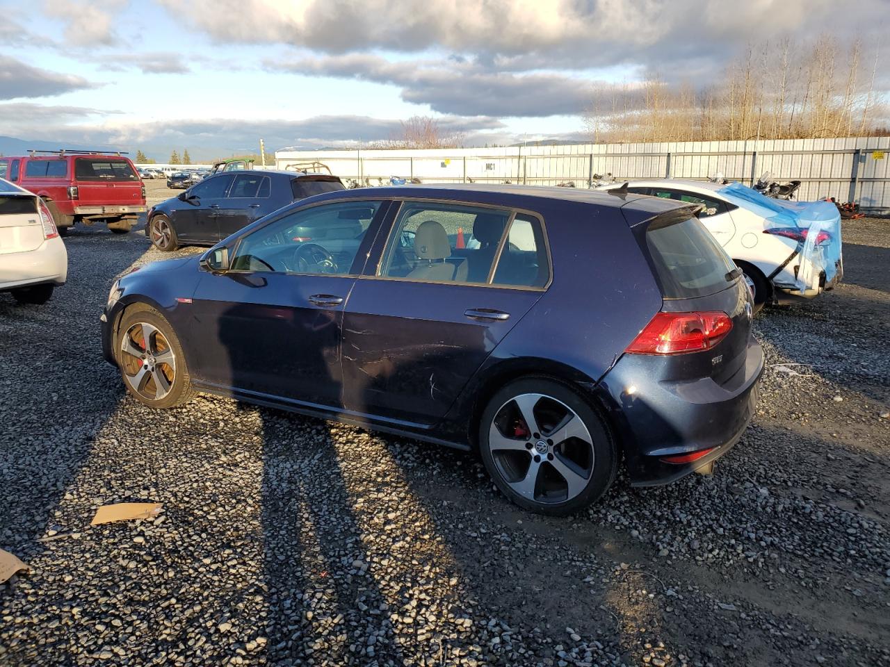 2016 Volkswagen GTI VIN 3VW4T7AUXGM011174 Copart auction photo, rear end / side damage thumbnail 2