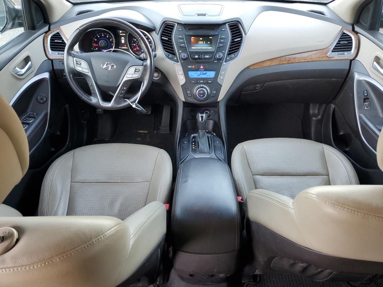 2014 Hyundai Santa Fe VIN KM8SN4HF9EU055178 Copart auction photo, front end damage thumbnail 8