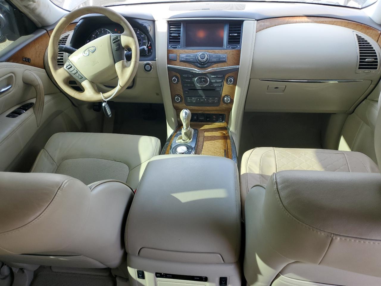 2014 Infiniti QX80 VIN JN8AZ2NF5E9553835 Copart auction photo, water/flood damage thumbnail 8
