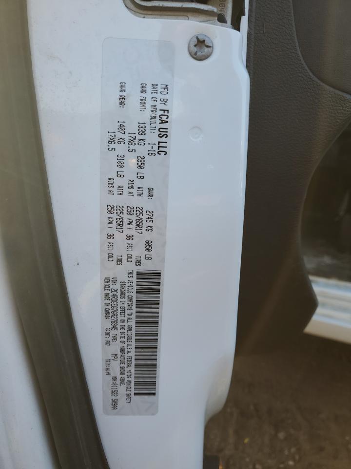 2016 Dodge Caravan VIN 2C4RDGEG7GR276945 Copart auction photo, front end / side damage thumbnail 15