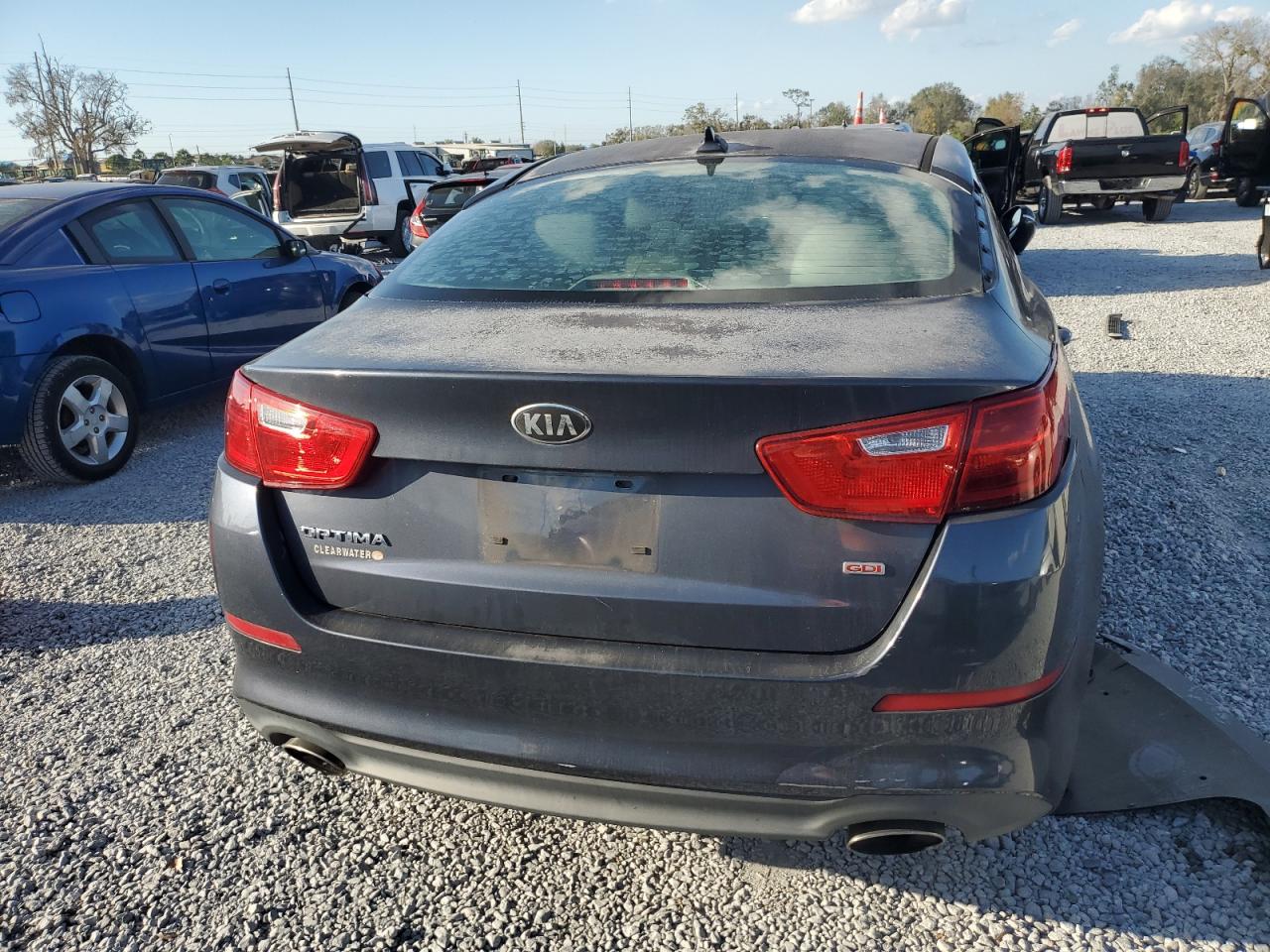 2015 KIA Optima VIN KNAGM4A72F5610187 Copart auction photo, front end damage thumbnail 6