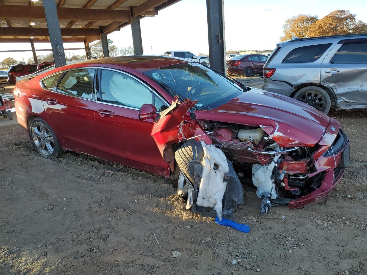 2017 Ford Fusion VIN 3FA6P0VP9HR353320 Copart auction photo, all over damage thumbnail 4