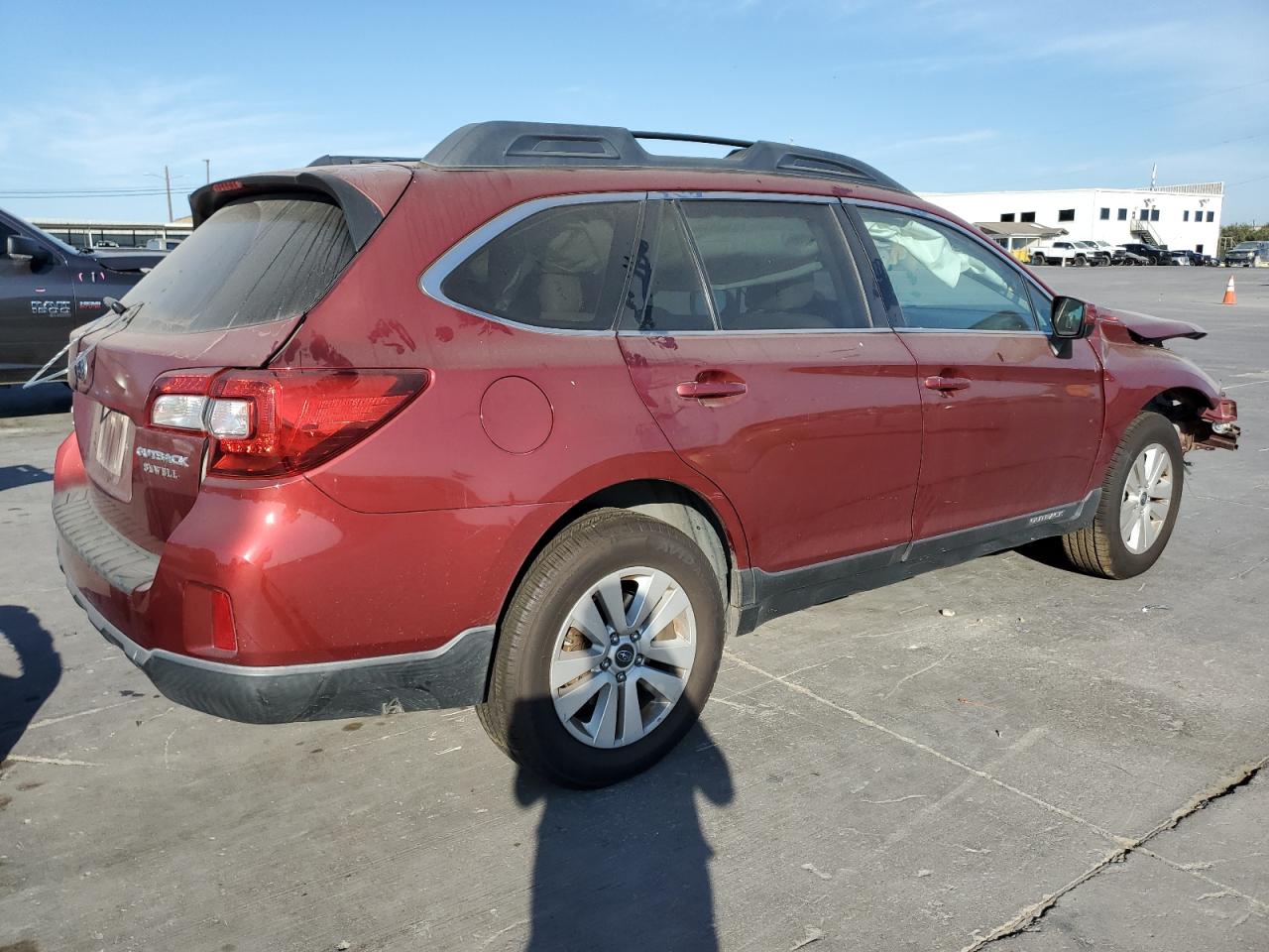 2015 Subaru Outback VIN 4S4BSBDC1F3345107 Copart auction photo, front end damage thumbnail 3
