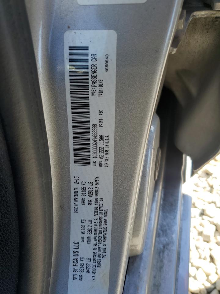 2015 Chrysler 200 VIN 1C3CCCCGXFN668998 Copart auction photo, front end damage thumbnail 15
