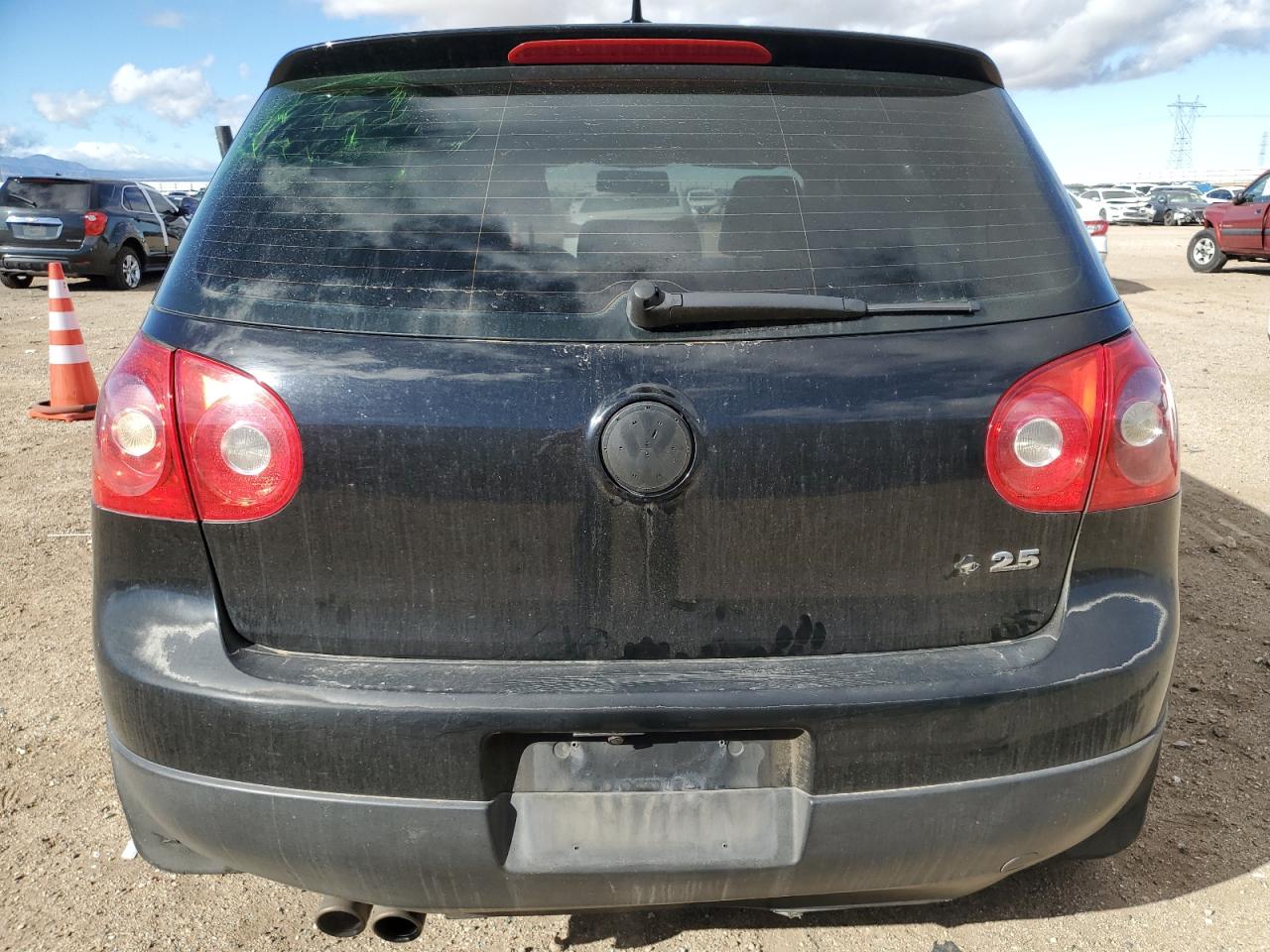 2007 Volkswagen Golf VIN WVWDS71K17W235647 Copart auction photo, front end / side damage thumbnail 6
