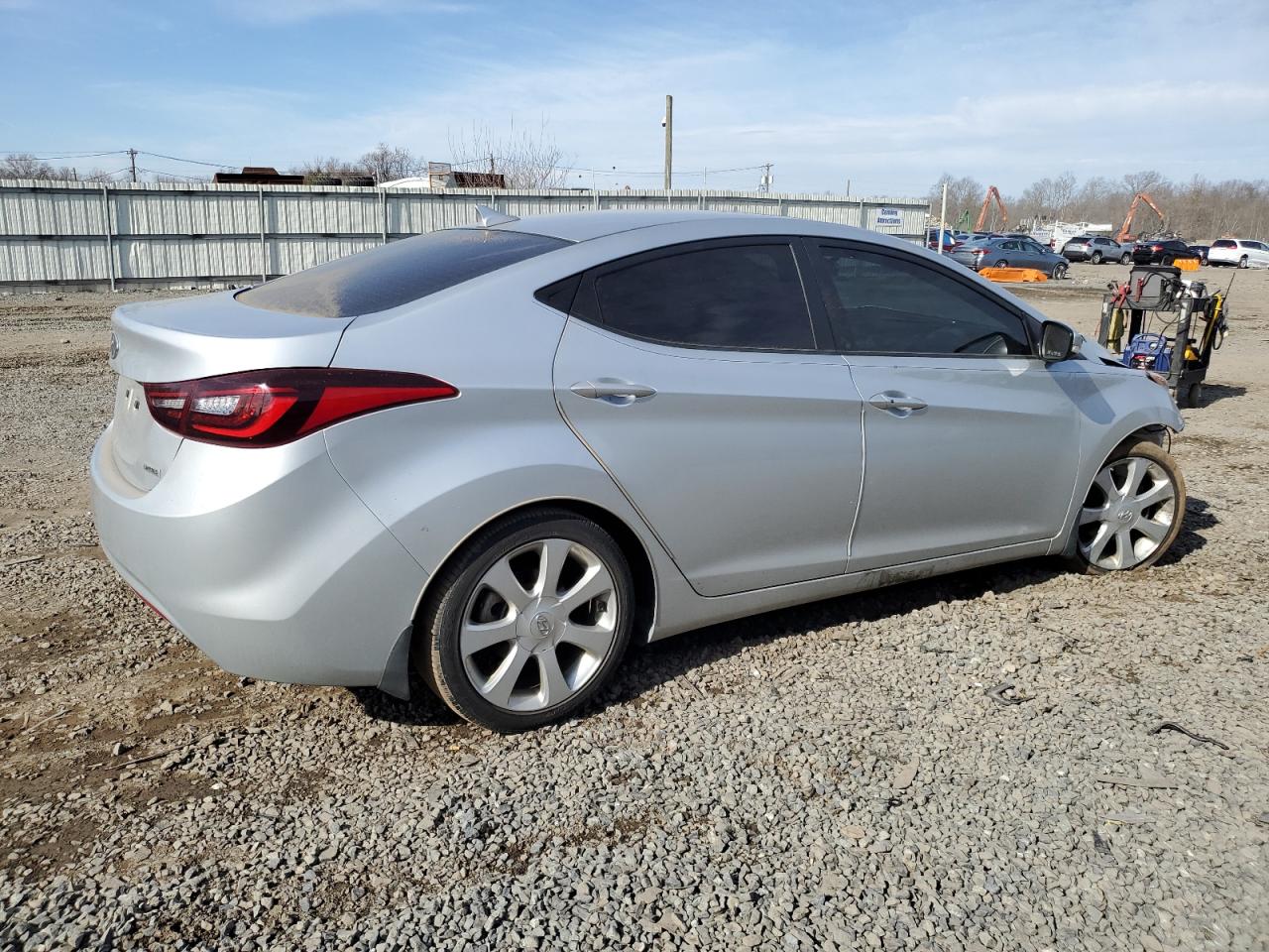 2013 Hyundai Elantra VIN 5NPDH4AE0DH264078 Copart auction photo, front end / rear end damage thumbnail 3