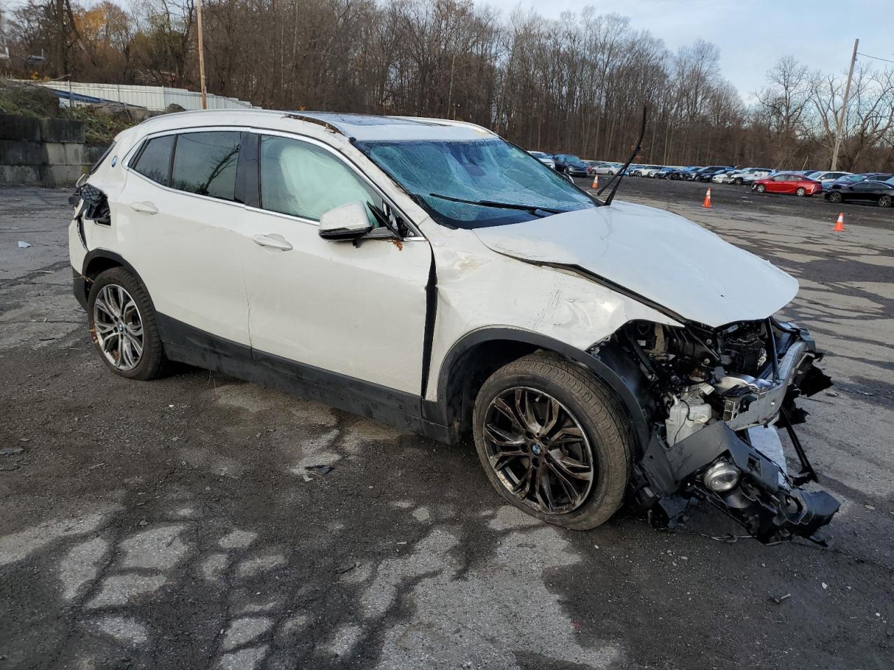 2020 BMW X2 VIN WBXYJ1C07L5R70861 Copart auction photo, all over damage thumbnail 4