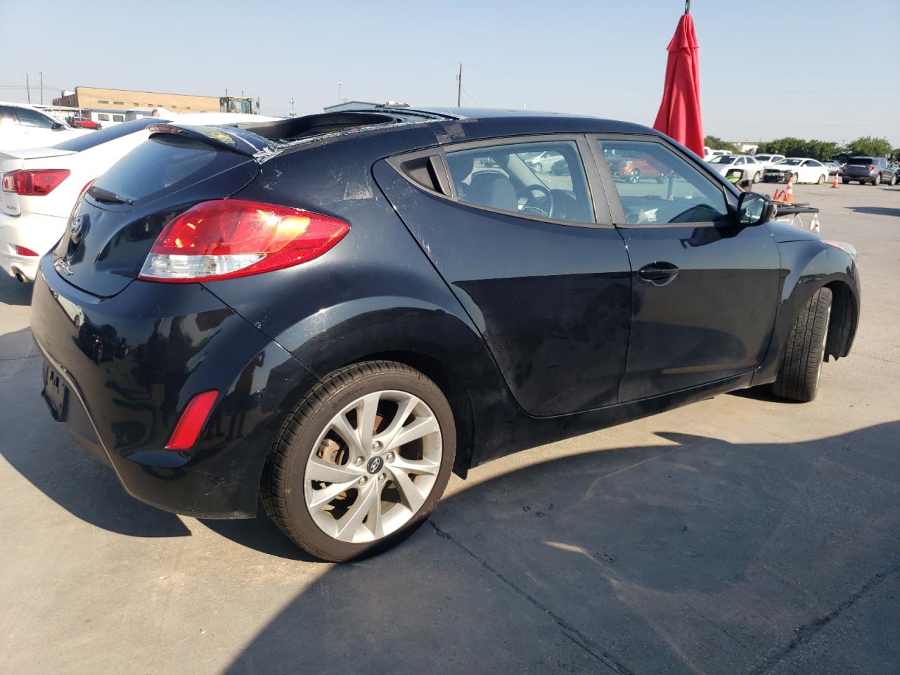 2017 Hyundai Veloster VIN KMHTC6ADXHU306731 Copart auction photo, hail damage thumbnail 3