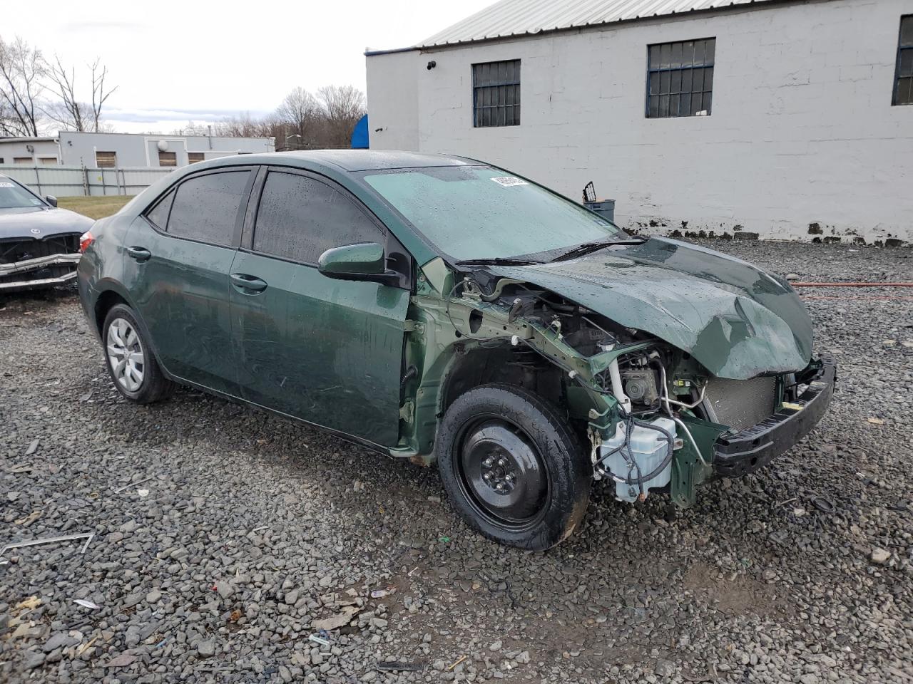 2016 Toyota Corolla VIN 2T1BURHE4GC535415 Copart auction photo, front end / side damage thumbnail 4