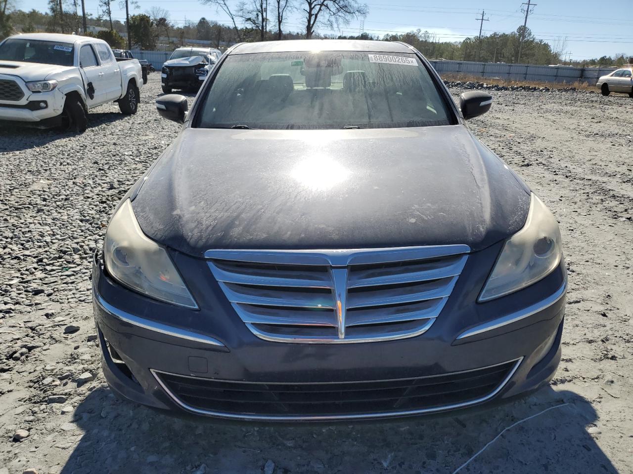 2013 Hyundai Genesis VIN KMHGC4DD2DU221393 Copart auction photo, front end damage thumbnail 5