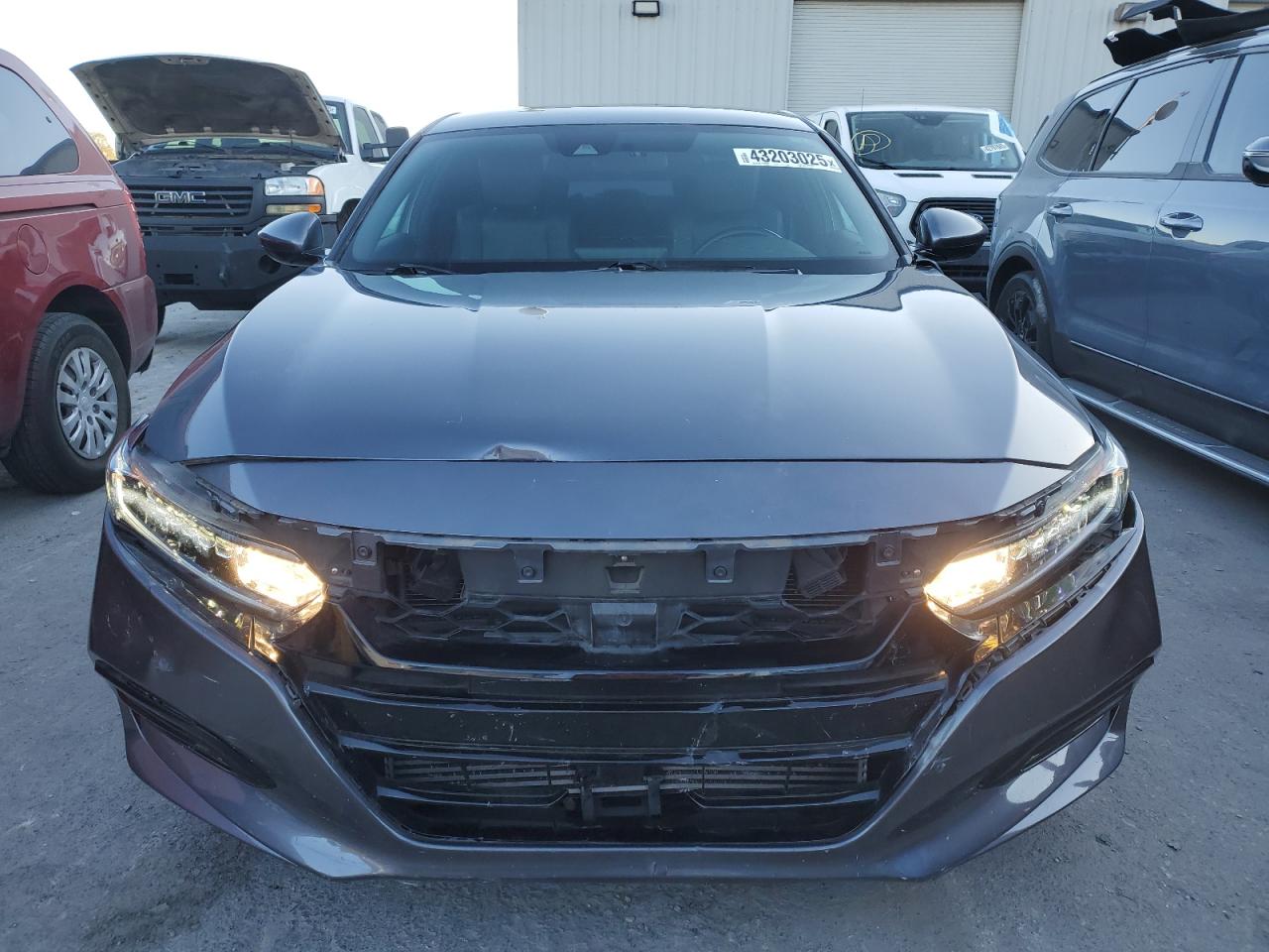 2020 Honda Accord VIN 1HGCV1F32LA121750 Copart auction photo, front end damage thumbnail 5