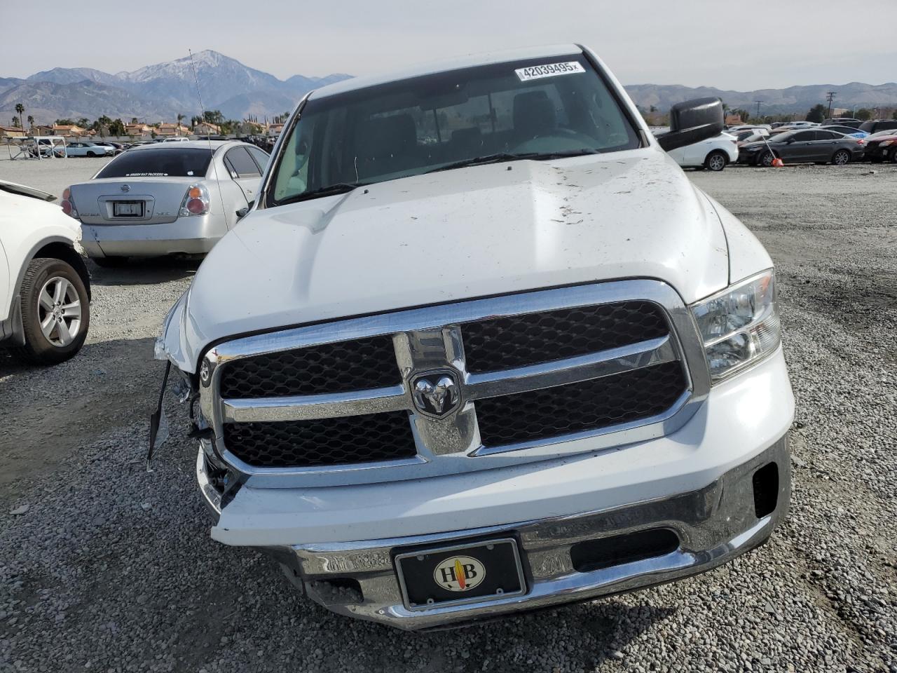 2019 RAM 1500 VIN 1C6RR7TT7KS596606 Copart auction photo, undercarriage / front end damage thumbnail 5
