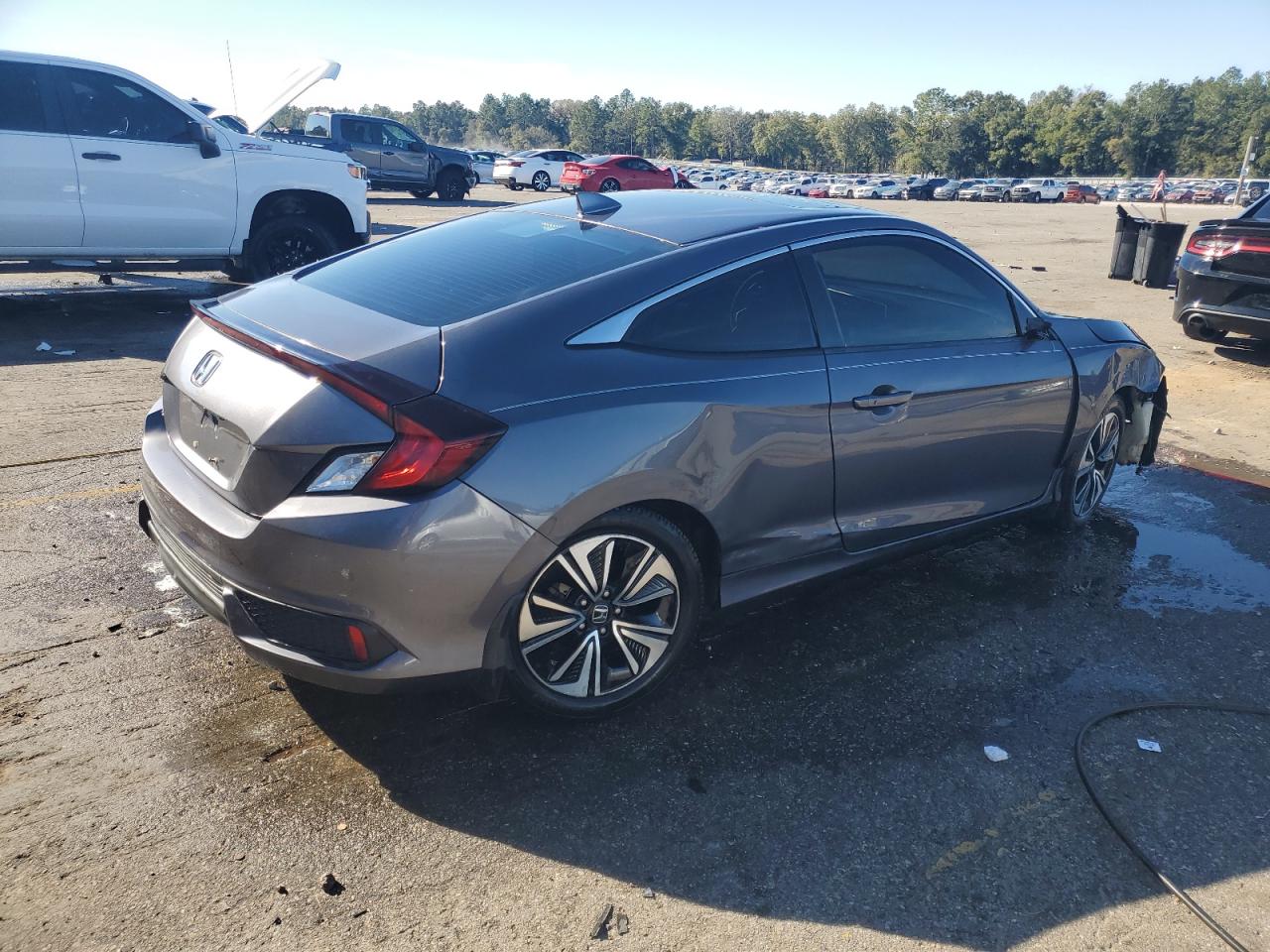 2016 Honda Civic VIN 2HGFC3B36GH362206 Copart auction photo, front end / side damage thumbnail 3