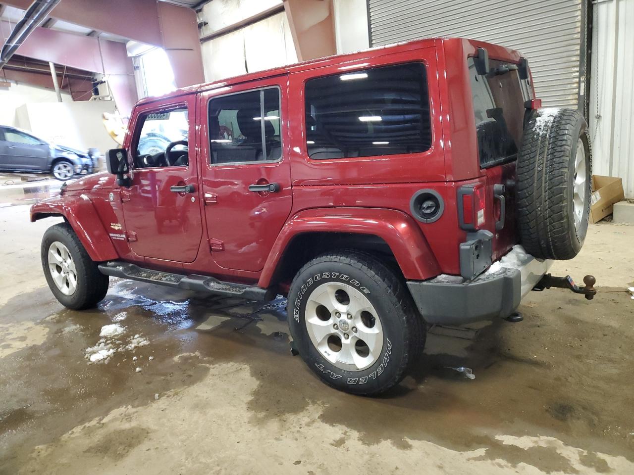 2013 Jeep Wrangler VIN 1C4BJWEG7DL536690 Copart auction photo, side damage thumbnail 2