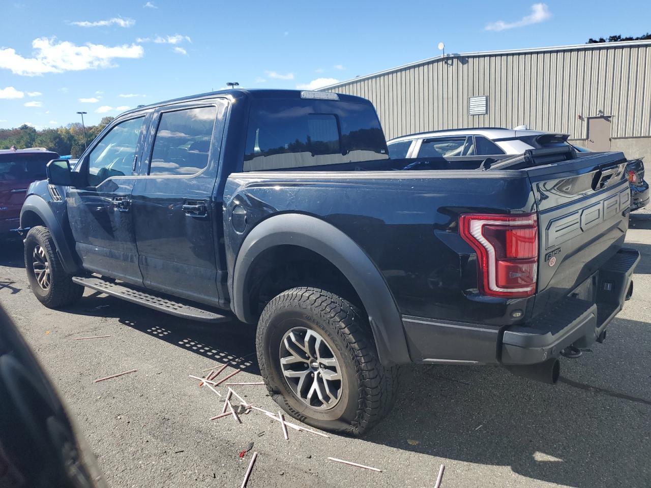 2018 Ford F-150 VIN 1FTFW1RG0JFD22117 Copart auction photo, front end / rear end damage thumbnail 2